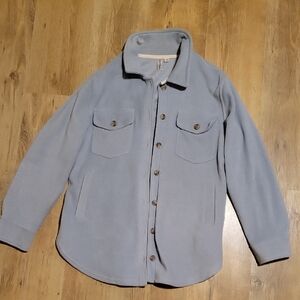 Light Blue Button-Up Jacket
